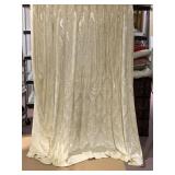 2 SEETS OF SILK SHEER DRAPES WITH TIE BACKS DOES