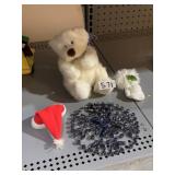 BLUE RHINESTONE DECORATION, BEAR, ETC.