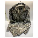 ALAN STUART XL SWEATER ZIPPER FRINT