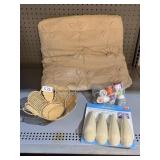 THREAD, BASKET, SHOULDER SHAPERS, PILLOW