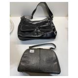 SAK 5TH AVE. VINTAGE PURSE AND BLACK PURSE W/