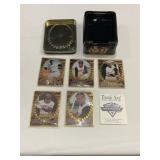 ROBERTO CLEMENTE SET OF 5 METAL CARDS IN TIN, NEW