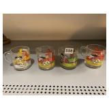 GARFIELD 4 MUGS