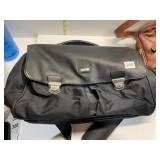 AMERICAN LEATHER AND NYLON BRIEFCASE W/ SHOULDER