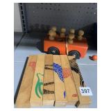 WOOD PULL TOY AND PUZZLE