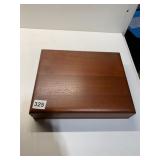 FLET LINED WOOD BOX 12" X 9" X 2.5"