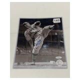 BOB FELLER (HOF) AUTOGRAPHED 8 X 10 IN TOPLOADER