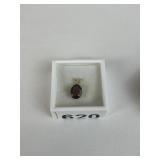 SMOKEY TOPAZ 2.11CT IN 14K GOLD SETTING