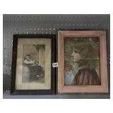 VINTAGE PRINTS UNDER GLASS