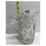 CRYSTAL ETCHED PITCHER