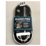 RADIO PEN W/ EARPHONE NEW IN CASE