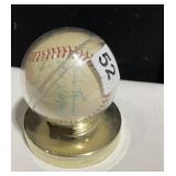 HONUS WAGNER CO. BASEBALL AUTOGRAPHED BY