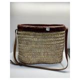 LEATHER STRAP W/ LEATHER BAND HAND WOVEN CARRIER