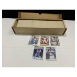 BOX APPROX 750 - 1989 FLEER BASEBALL CARDS WITH