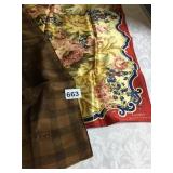 CALVIN KLEIN BROWN RECTANGLE SCARF RALPH LAUREN