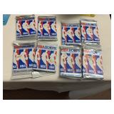 LOT OF 8 UNOPENED 1990-91 HOOPS SERIES 1