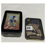 SET OF 5 NOLAN RYAN METAL BASEBALL CARDS. CARDS