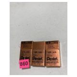 3 BOXES PENTEL 03 MM LEAD REFILLS