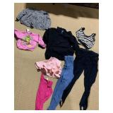 LARGE GROUP OF CLOTHING INCL. LEG WARMERS,