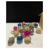 ANTIQUE CHRISTMAS BALLS, PLASTIC SANTA