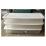 3 STERILITE UNDERBED STORAGE BOXES WITH LIDS, 41