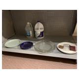 1/2 FULL CLOROX, GALLON VINEGAR