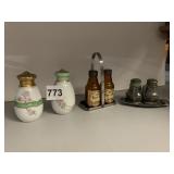 SALT/PEPPERS INCL. HAND PAINTED, FORT PITT