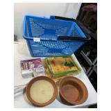 BLUE BASKET, CITRINELLA CANDLE, AIR POT, PARTY