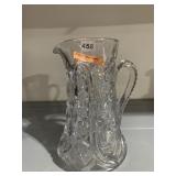10" H ETCHED PITCHER AND ETCHED HANDLE