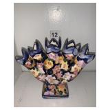 HAND PAINTED PORTUGAL FAN BASE WIDE 5H-7W