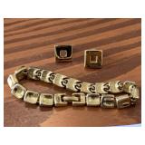 MONET BRACELET AND EARRINGS HAVE POSTS