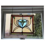 HANGING STAINED GLASS 18" X 15"