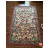 NEEDLEPOINT RUG 95" X 58"
