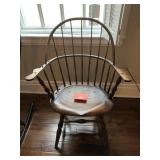 SACK BACK WINDSOR ARMCHAIR 38" H X 25" W X 15.5"