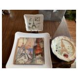 VARIOUS PARIS RELARES DECORATIVE PLATES