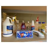 ASSORTED CHEMS. AND COOKING OILS