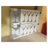 LIBBEY CHRISMA 8 GLASSES NIB