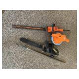 HEDGE TRIMMERS AND CHAINSAW AND ORBITAL POLISHER