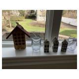 BIRD HOUSE, 3 HOUSES, PLASTIC TUMBLERS NEW