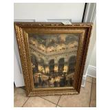 33" X 26" ON CANVAS IN GOLD FRAME