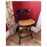 OAK HILL PAINTED WOOD HIGHCHAIR SEE PICTURE