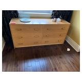 SIX DRAWER DRESSER 61.5" L X 28.75" H X 18.5" D