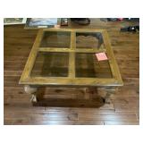 CLAW AND BALL FOOT COFFEE TABLE ONE PC. GLASS