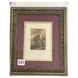 ETCHING OF ST. PETERSBURG 12" X 10"