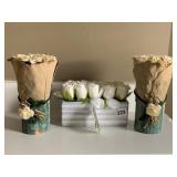 FLOWER ACCENTS, VASES