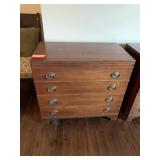 MAHOGANY 4 DRAWER CHEST MENGEL FURNITURE 34.5" X