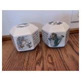 2 PIECES OF WEDGEWOOD COIN BANKS BUNNYKINS