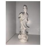 ORIENTAL FIGURINE 8" NO MARKINGS