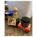 BOTTLES OF ANCHOVY EXTRACT, VANILLA CONCENTRATE,