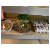 PAINTED EGGS AND WREATH